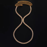 Bohemian Rhombus Zircon Anklet Foot Chain Jewelry