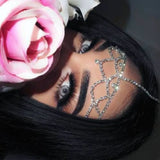 Stonefans Hollow Rhinestone Bridal Headband Chain for Women Hair Accessories