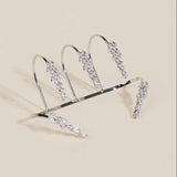 Stonefans Leaf CZ Jewelry Women's Bridal Bangle Hand Accessory