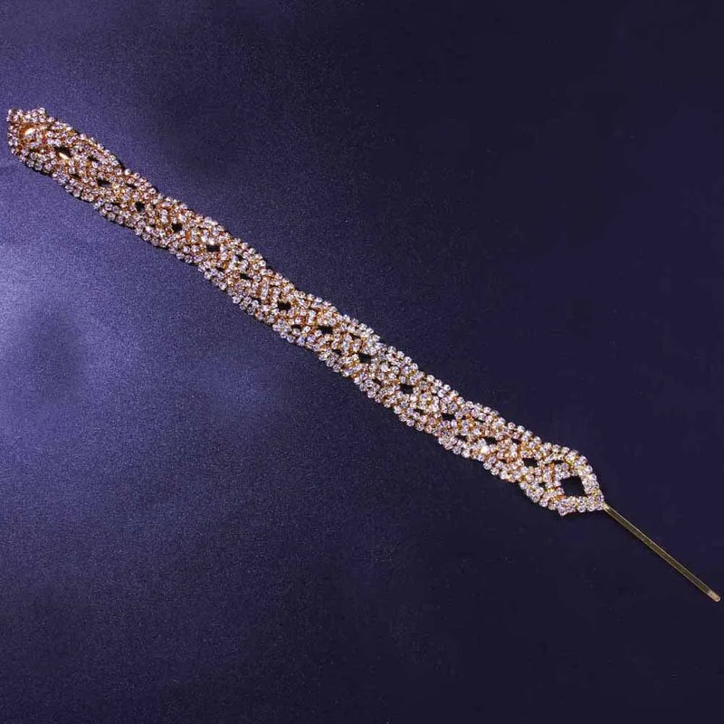 Stonefans Rhinestone Chain Hair pin Clips Accessories for Women