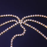 Stonefans Rhinestone Chain Hair Band for Women Bridal Tassel Head Chain Wedding