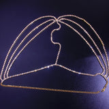 Stonefans Rhinestone Chain Hair Band for Women Bridal Tassel Head Chain Wedding