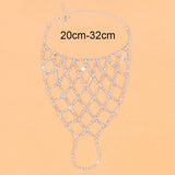 Stonefans Rhinestone Hand Finger Chain Bracelet Crystal Mesh Wrist Cha