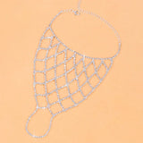 Stonefans Rhinestone Hand Finger Chain Bracelet Crystal Mesh Wrist Cha