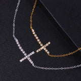 Stonefans Rhinestone Cross Anklet Bracelet