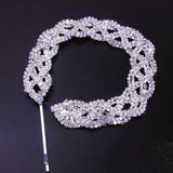 Stonefans Rhinestone Hair Chain with Tassel Hair Comb Jewelry for Women
