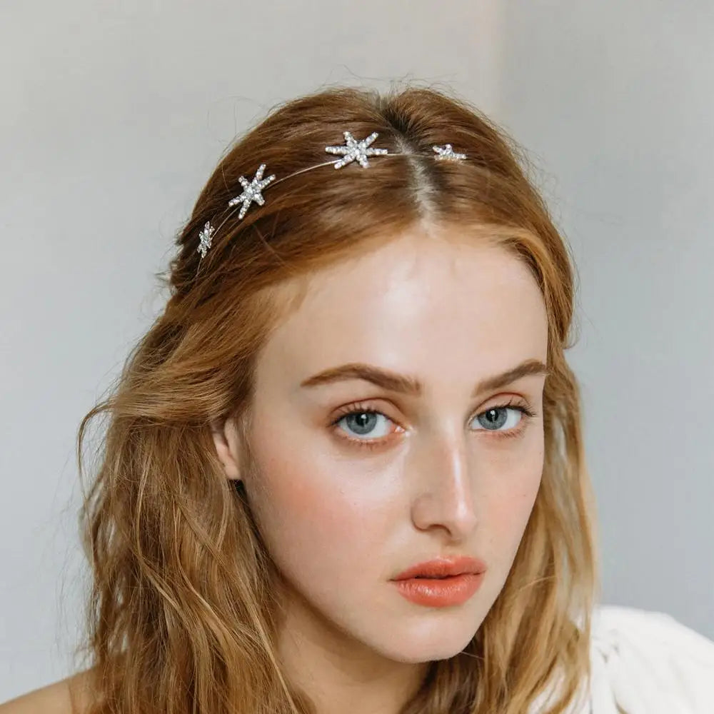 Stonefans Star Hairband Vintage Rhinestone Hair Accessories Girls Jewelry Gift