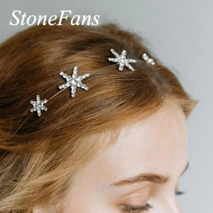 Stonefans Star Hairband Vintage Rhinestone Hair Accessories Girls Jewelry Gift