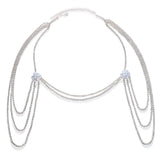 Stonefans Folwer Shoulder Chain Wedding Necklace Jewelry