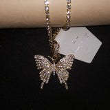 Stonefans Butterfly Anklet Double layer Tennis Chain Bracelet