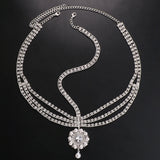 Stonefans Pearl Pendant Head Chain Jewelry Indian Wedding Rhinestone