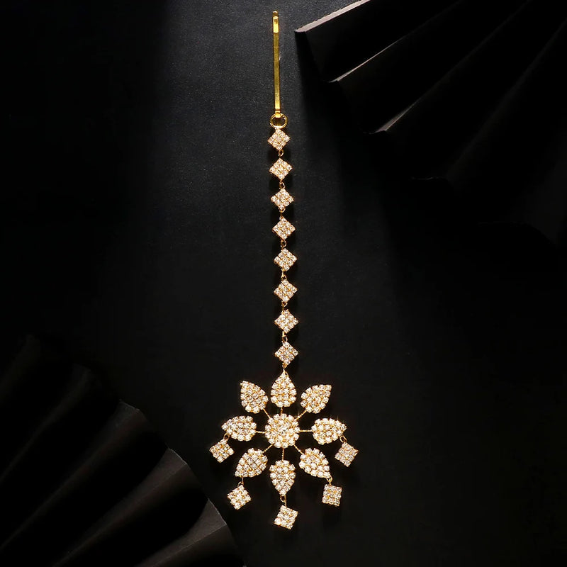 Indian Bridal Forehead Chain Headband Boho Headpiece