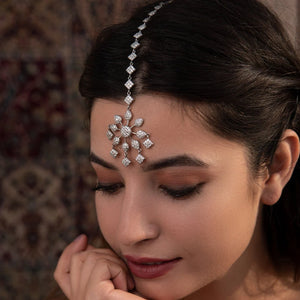 Indian Bridal Forehead Chain Headband Boho Headpiece
