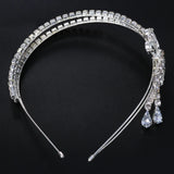 Stonefans Crystal Hair Band Bride Headband Rhinestone Bridal Hair Hoop