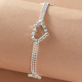 Stonefans Ins Heart Arm Chain Bracelet for Women