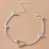 Stonefans Ins Heart Arm Chain Bracelet for Women