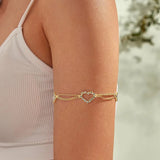 Stonefans Ins Heart Arm Chain Bracelet for Women