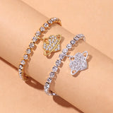 Stonefans Ins Planet Heart Anklet Leg Bracelet Pendant Foot Chain Jewelry