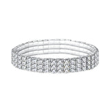Stonefans Rhinestone Elastic Bracelet Christmas Accessory