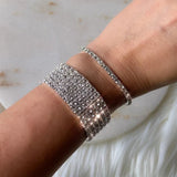 Stonefans Rhinestone Elastic Bracelet Christmas Accessory