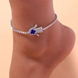 Stonefans Rhinestone Palm Ankle Bracelet for Women