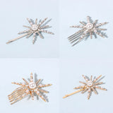 Stonefans Ins Star Rhinestone Pearl Hair Pin Bling Crystal Hair Accessories
