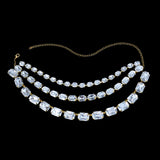 Stonefans Row Crystal Collar Choker Necklace