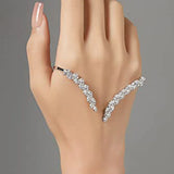 Stonefans Leaf Bracelet for Women Charm Zircon Y2k Jewelry