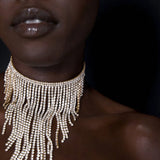 Stonefans Tassel Choker Necklace for Women