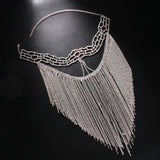Stonefans Long Mesh Tassel Mask Jewellery Cosplay Girl Beauty Hair Veil