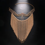 Stonefans Long Mesh Tassel Mask Jewellery Cosplay Girl Beauty Hair Veil
