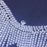 Stonefans Bling Bra Necklace Rhinestone Tassel Body Chain for Women