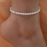 Stonefans CZ Anklet Bracelet Leg Jewelry for Women Bohemian Foot Chain