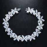 Stonefans Cubic Zircon Anklet Bracelet for Women