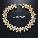 Stonefans Cubic Zircon Anklet Bracelet for Women