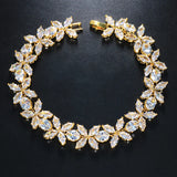 Stonefans Cubic Zircon Anklet Bracelet for Women