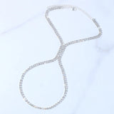 Stonefans Rhinestone Anklet Bracelet Beach Women Crystal
