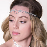 Stonefans Rhinestone Multilayer Hair Chain Tassel Headband