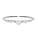 Stonefans Rhinestone Multilayer Hair Chain Tassel Headband