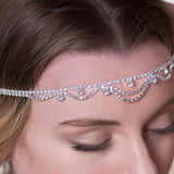 Stonefans Rhinestone Multilayer Hair Chain Tassel Headband
