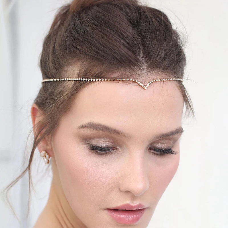 Stonefans Rhinestone Hair Accessories for Women Crystal Wedding Headband