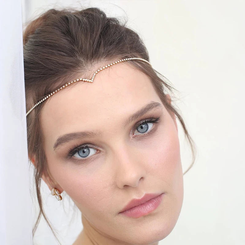 Stonefans Rhinestone Hair Accessories for Women Crystal Wedding Headband