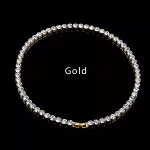 Stonefans Rhinestone Tennis Chain Necklace Hip Hop Jewelry Christmas Gift