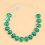 Stonefans Rhinestone Anklet Bracelet Beach Zircon Tennis Chain Sandals Jewelry