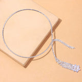 Zircon Pendant Choker Crystal Jewelry Necklace Women Y2K Accessories