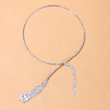 Zircon Pendant Choker Crystal Jewelry Necklace Women Y2K Accessories