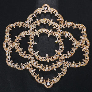 Stonefans Zircon Bridal Headpiece Rhinestone Headband Wedding Hair Piece