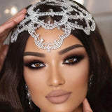 Stonefans Zircon Bridal Headpiece Rhinestone Headband Wedding Hair Piece