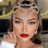 Stonefans Zircon Bridal Headpiece Rhinestone Headband Wedding Hair Piece