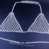 Stonefans Rhinestone Body Chain Bra Harness Waist Jewelry